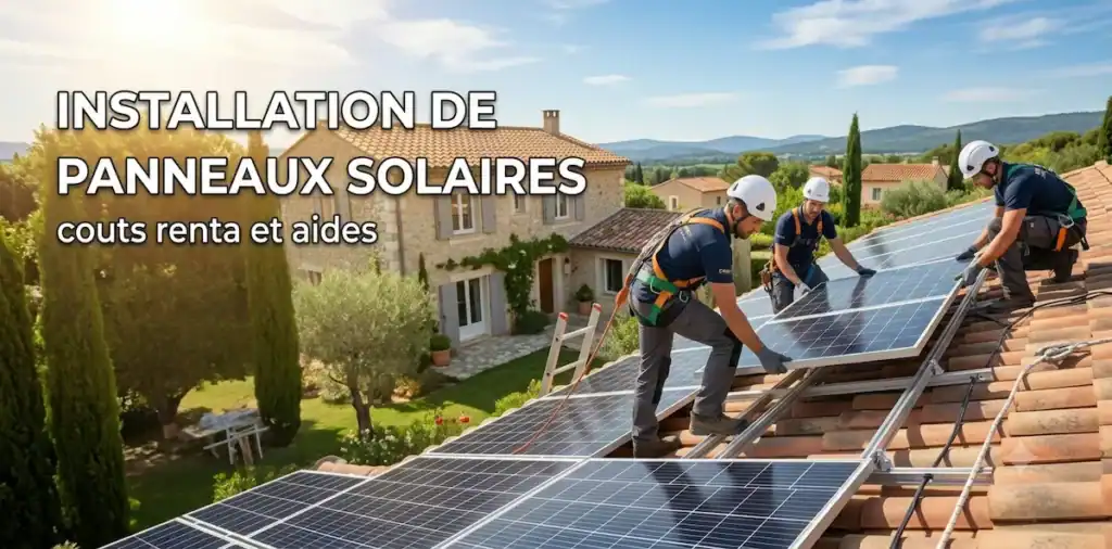 Installation de panneaux solaires, couts renta et aides