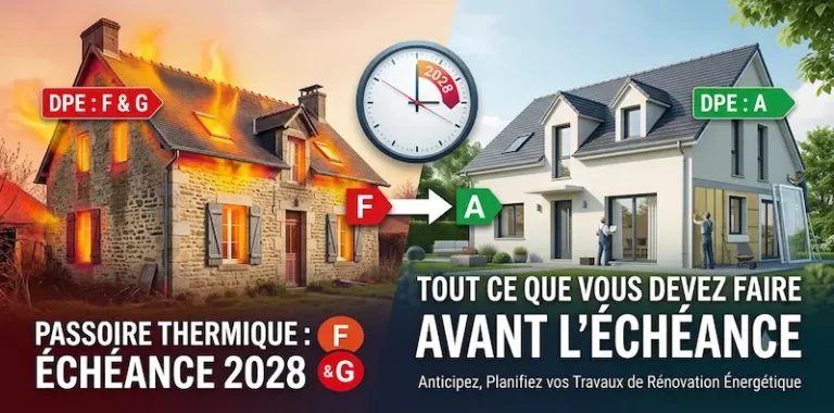Passoire thermique DPE F et G en 2028