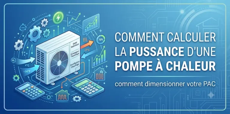 Comment calculer la puissance d'une pompe à chaleur