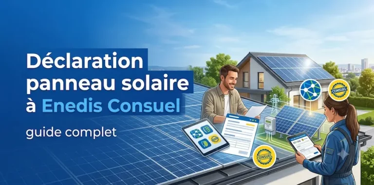 Déclaration panneau solaire à Enedis Consuel