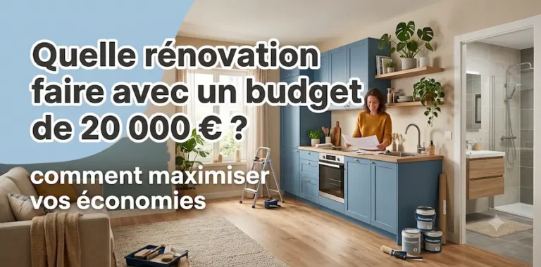 Quelle rénovation faire avec un budget de 20 000 €